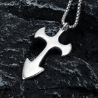 Vintage Punk Hip Hop Templar Knight Cross Pendants Necklaces For Men Women 316L Stainless Steel Fashion Jewerly Drop