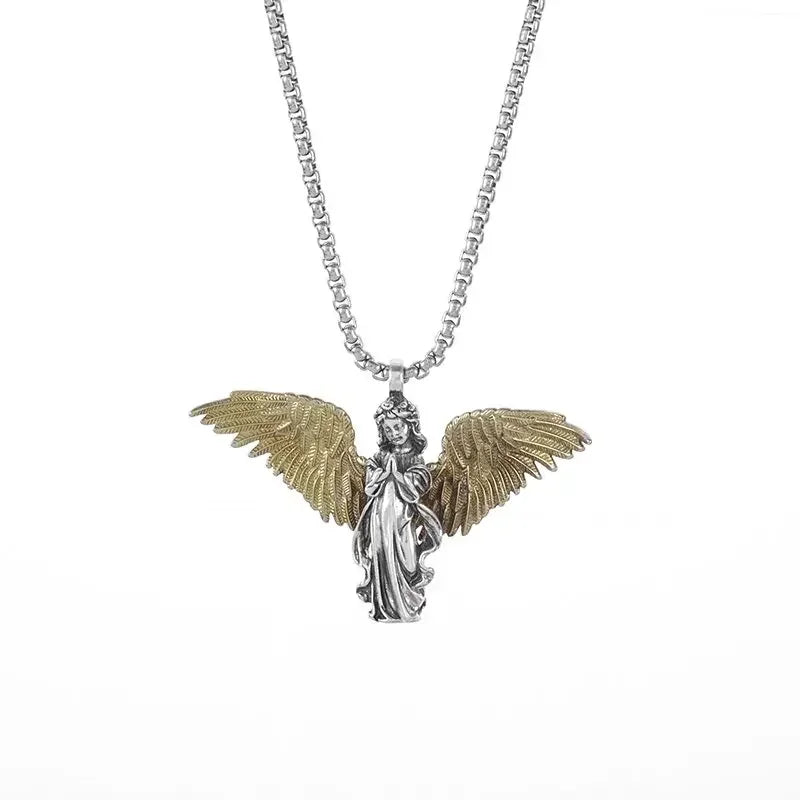 Fashion Anime Sexy Double Ponytail Lolita Pendant Goddess Necklace Men and Women Charm Temptation Cool Jewelry