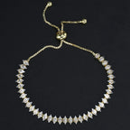 Luxury Dainty Tennis Bracelet for Women Silver Color Sparkling Cubic Zircon Stackable Chain Crystal Banquet Wedding Jewelry H085