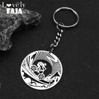 Key Steel Pendant Bicycle Sports Bikers Hollow