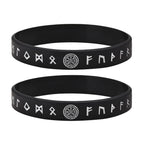 Viking Compass Silicone Bracelet 12mm