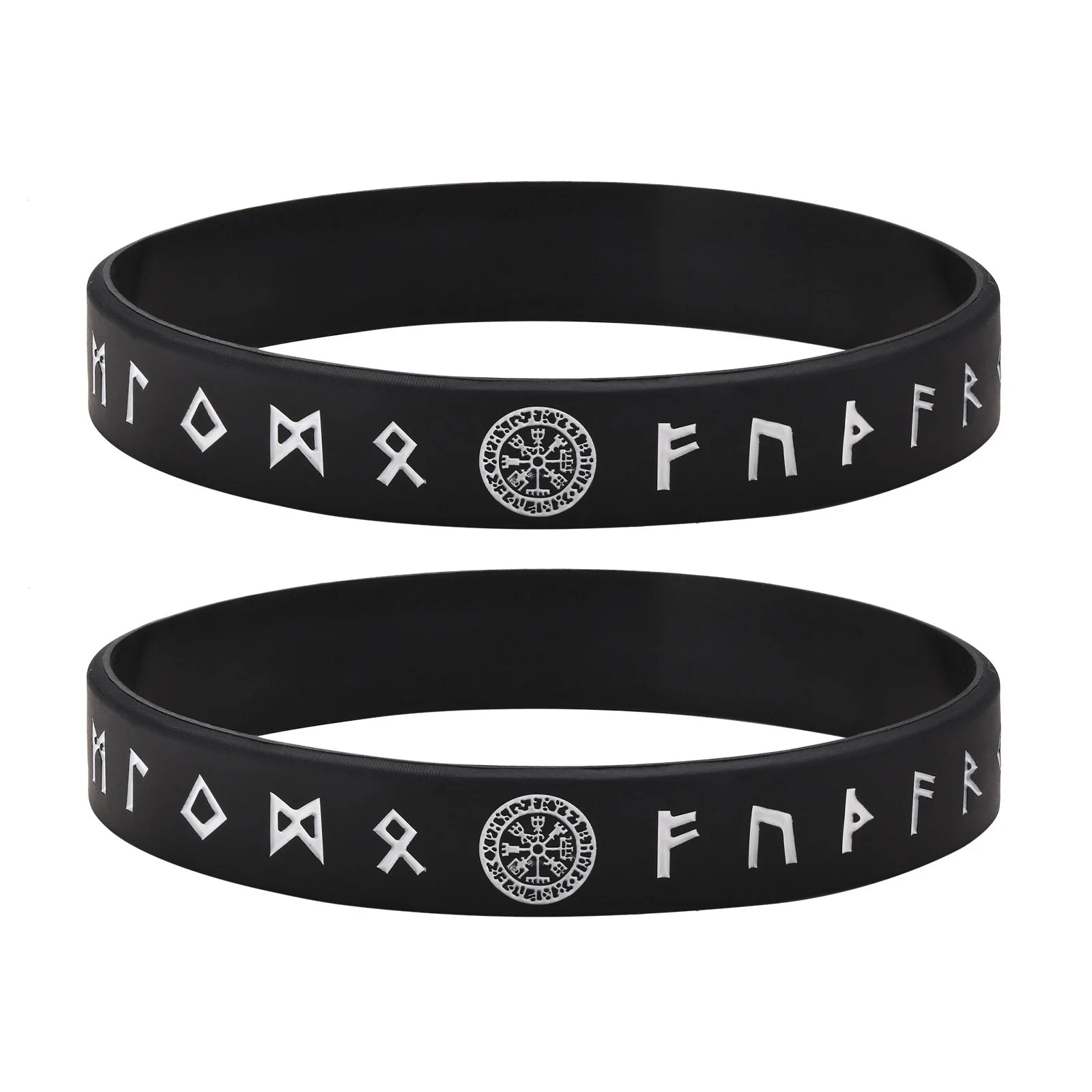 Viking Compass Silicone Bracelet 12mm