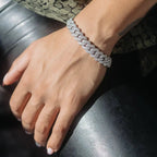 14mm Bracelet With Box Buckle High Quality Iced Out Cubic Zirconia Hip Hop Fashion Personality Jewelry For Gift Luxury