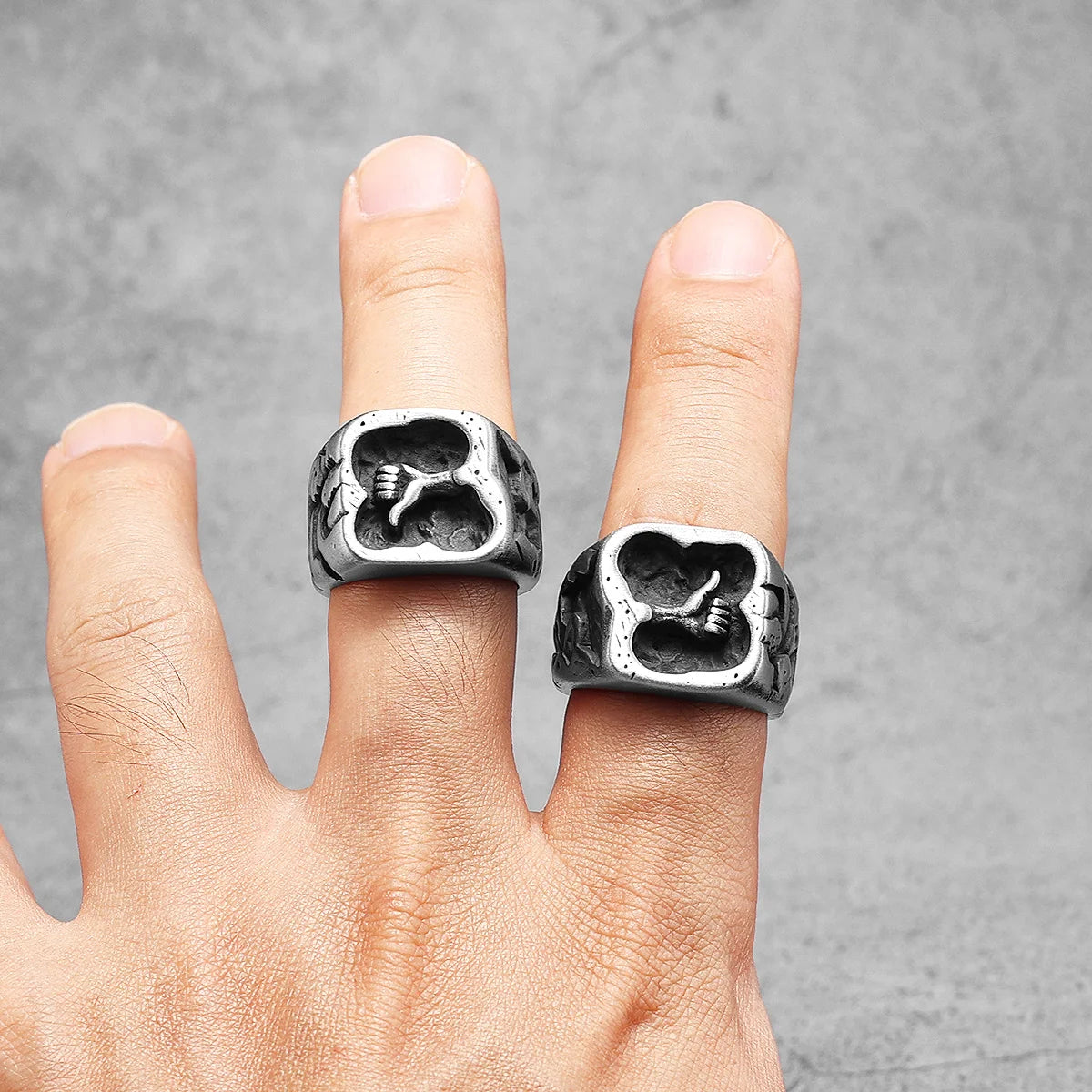 Thumb Up Ring Stainless Steel Retro