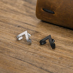 Triangle Stud Earrings — Stainless Steel