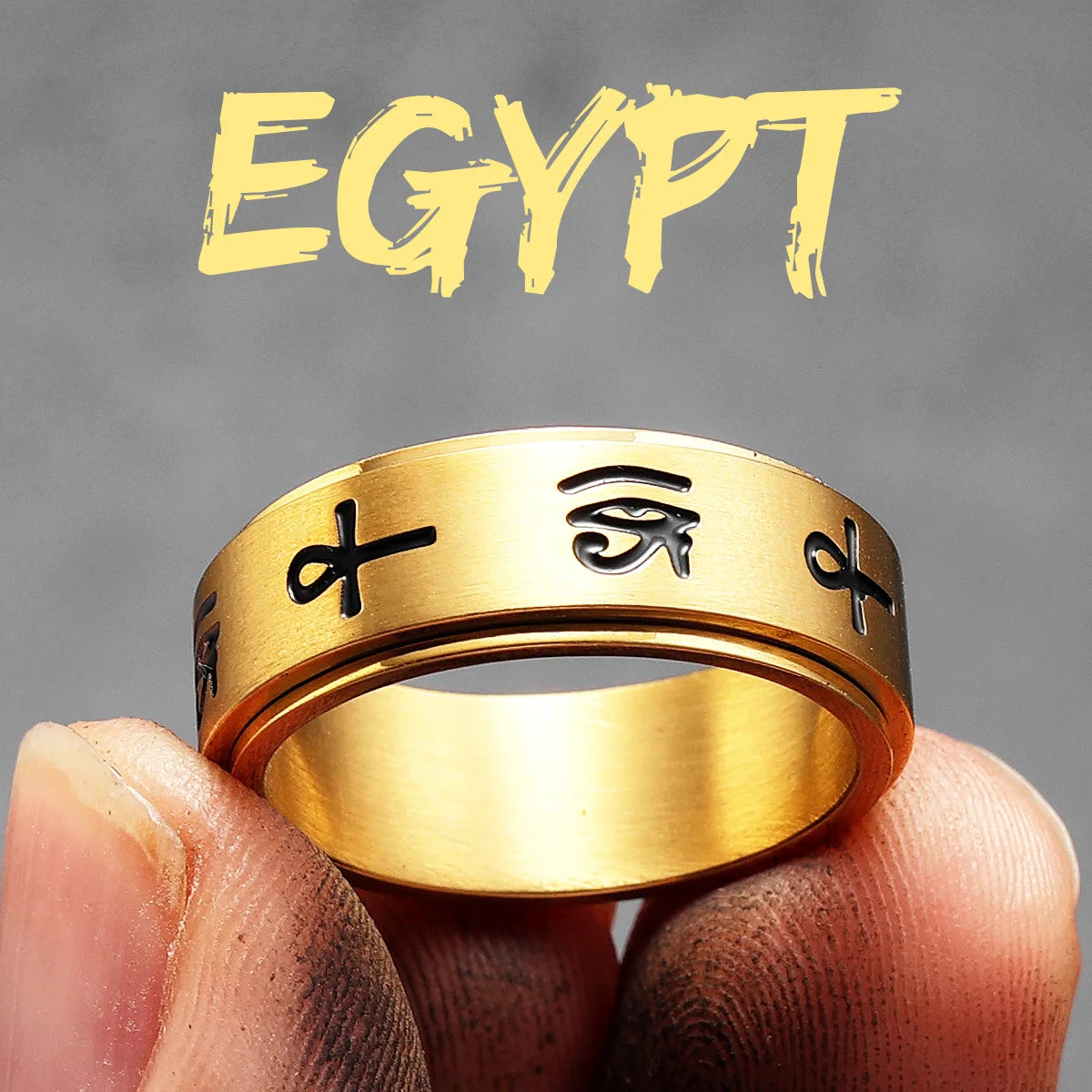 Eye of Horus Ring Stainless Steel