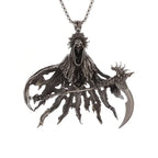 Retro Gothic Golden Cross Skull Pendant Necklace for Men Fashion Party Rock Motorcycle Riding Punk Jewelry Gift