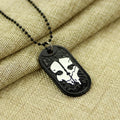 Hot Game Jewelry Mens Necklace Ghosts Dog Tag Pendant Army Nameplate for Duty Military Series with Weapons Call
