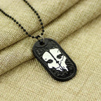 Hot Game Jewelry Mens Necklace Ghosts Dog Tag Pendant Army Nameplate for Duty Military Series with Weapons Call