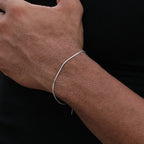 4mm Men Stainless Steel Adjustable Cuff Bracelet Gold Color Snake Bone Chain Bracelet Hip-Hop Fashion Jewelry Women Trendy