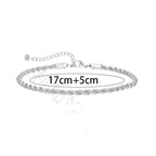 1 or 2 Pcs Chain Bracelet for Men 925 Sterling Silver Stainless Steel Bracelets Rope Cuban Link Bracelet Set for Men