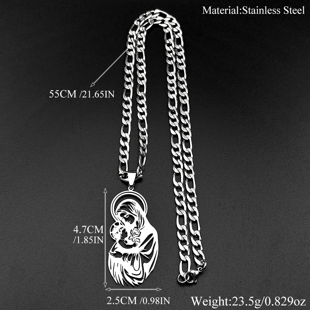 Jesus Cross Gold Pendant Necklace