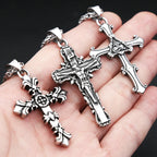 Cross Steel Pendant Vintage 316L Punk Religious