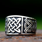 Viking Odin Trinity Celtic Knot Amulet Ring — Stainless Steel