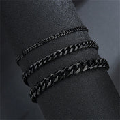 Cuban Bracelet Gold-Tone 7MM Chain — Stainless Steel