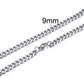 Cuban Link Chain Necklace 3-7mm — Stainless Steel