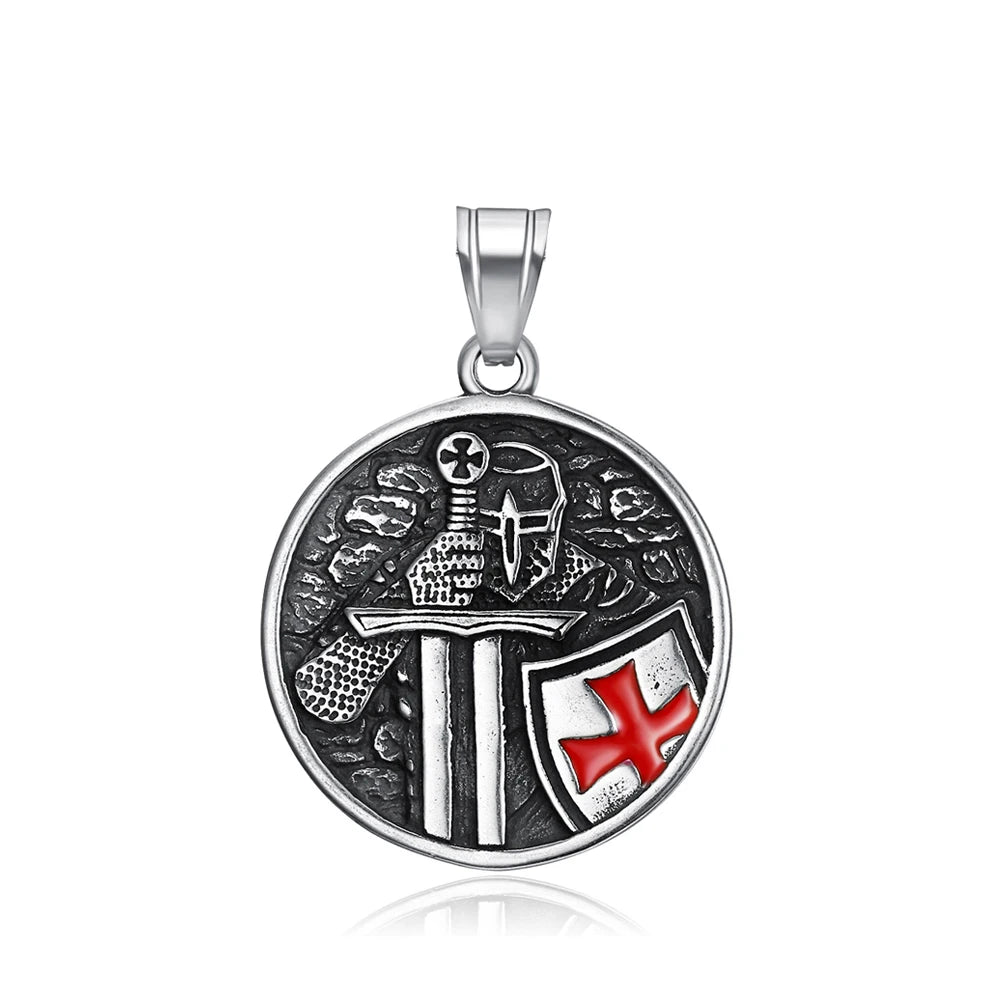 Knights Templar Cross Pendant — Stainless
