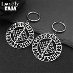 Viking Silver Pendant Wyrd's Web Symbol Drop Hollow