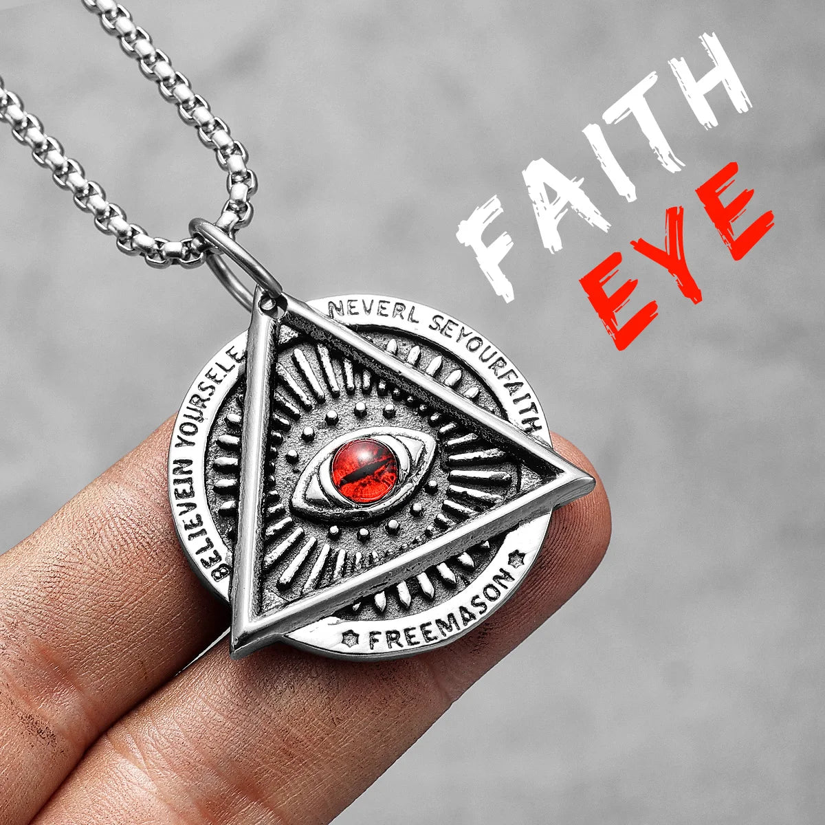 Star of David Pendant — Stainless Steel