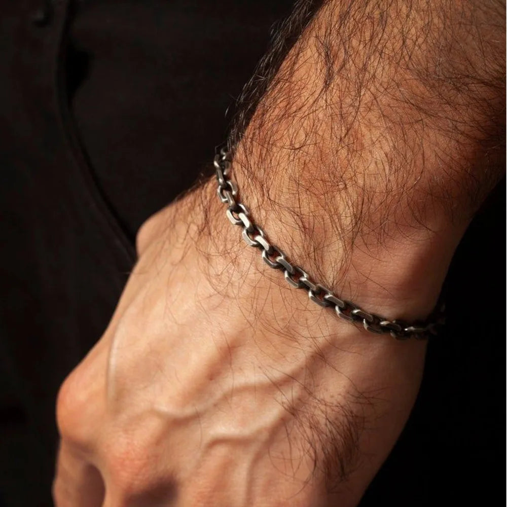 Rolo Link Chain Bracelet — Stainless Steel