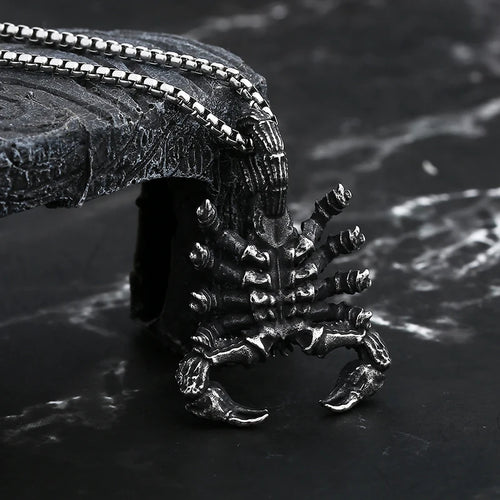 Animal 316L Stainless Steel Animal Scorpion Pendant Necklace For Man Women Party Gift Retro Design