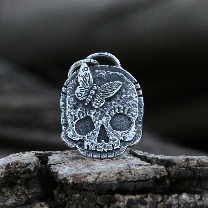 Three Wise Skulls Pendant — Stainless Steel