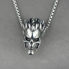 Laughing Skull Pendant Necklace — Retro Gothic