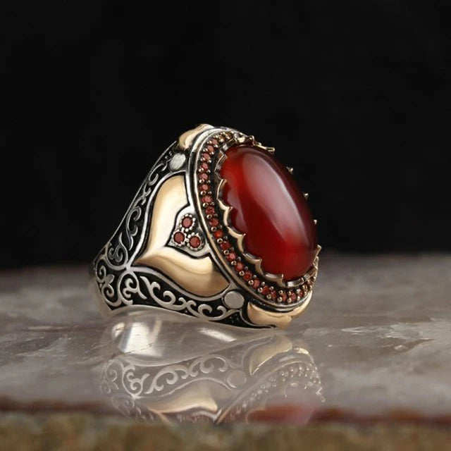 Vintage Iced Out Silver Ring