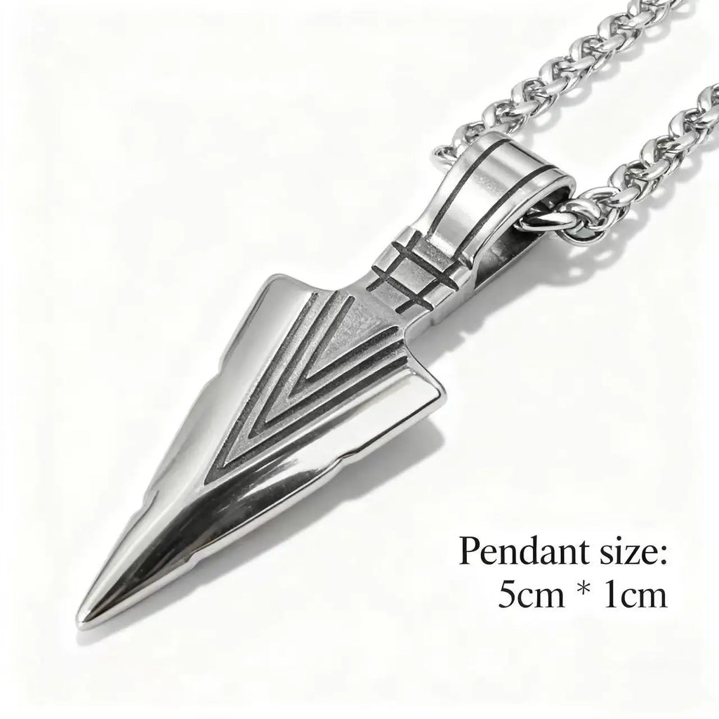 Viking Steel Pendant 316L Spear Punk Style