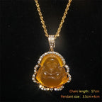 Gawu Box Pendant Can Be Opened Vajra Pestle Six-Character Sutra Zircon Buddha Necklace Male and Female Amulet Jewelry