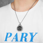Chinese Dragon Pendant Necklace — Stainless Steel