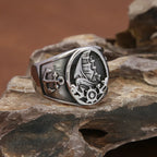 Pirate Compass Ring — Stainless Steel