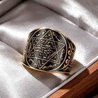 Seal of Solomon Amulet Ring — Stainless Steel