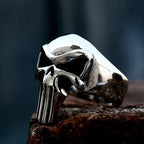 Punisher Skull Biker Ring — Stainless Steel