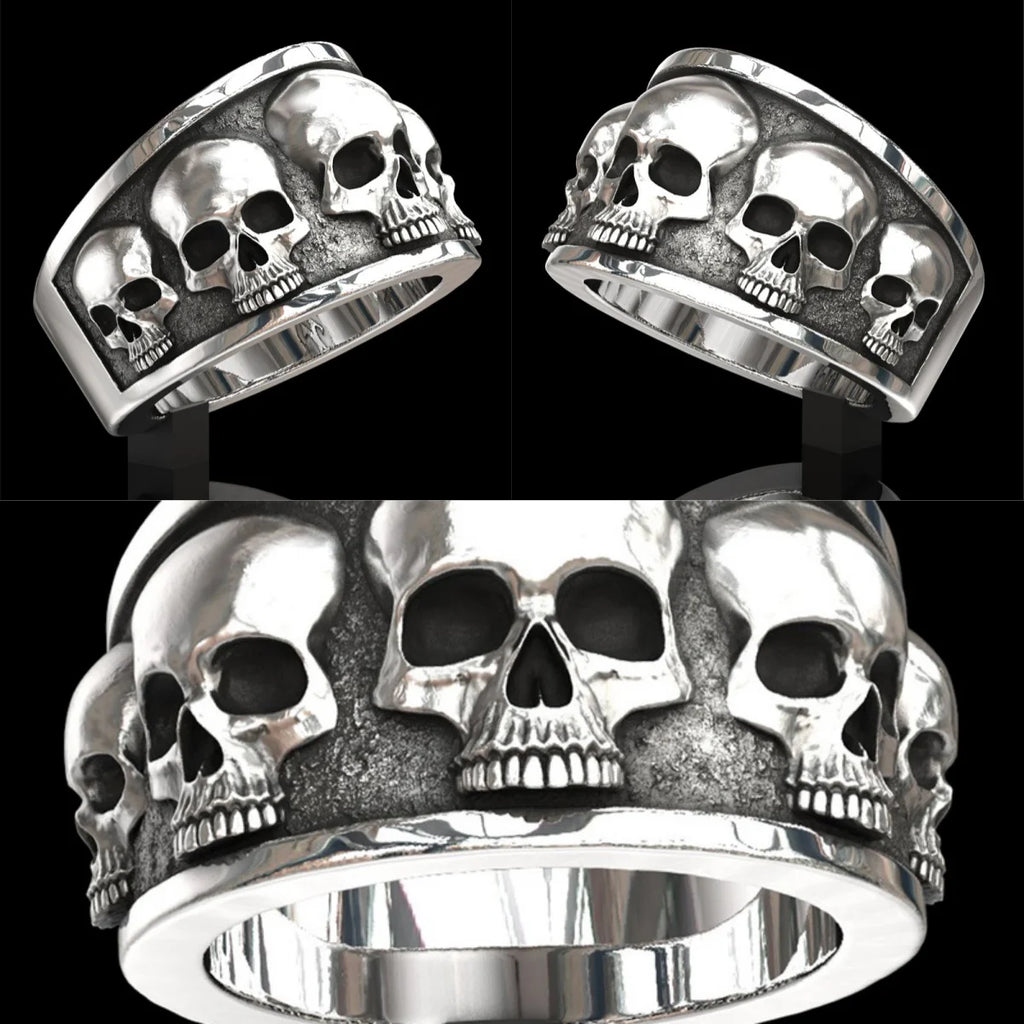 Skull Ring — Gothic Punk Alloy