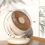 Desktop Rechargeable Fan Small Portable Air Conditioning Appliances Auto Rotation Ventilador 3-speed Wind Silent for