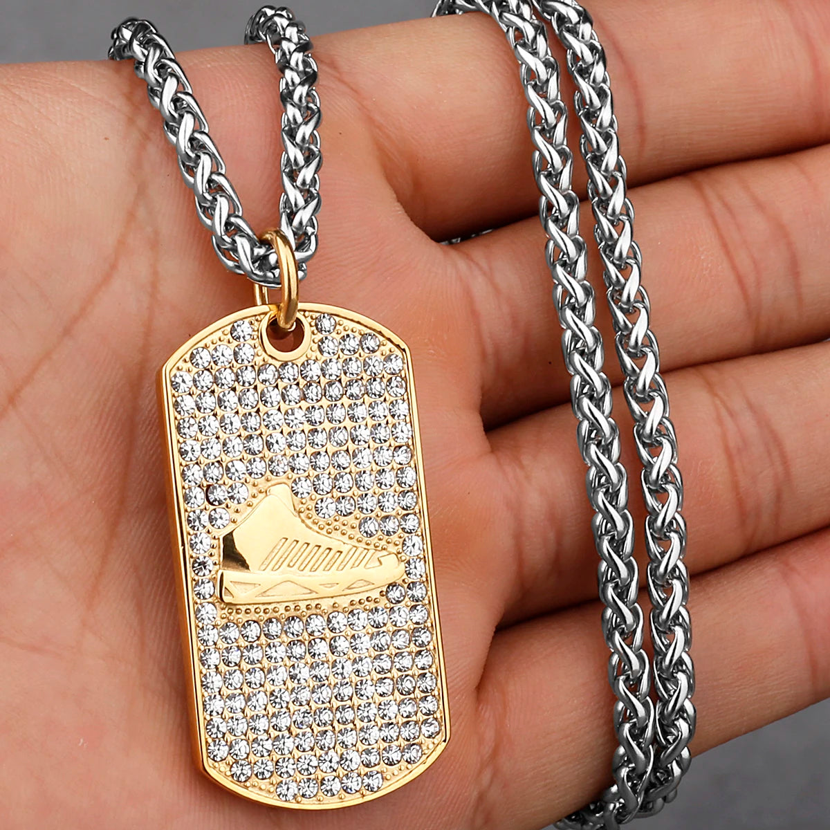 Minimal Pendant Necklace — Stainless Steel