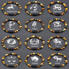 12 Zodiac Signs Bracelet Homme 12 Constellation Jewelry for Women Scorpio Gemini Sagittarius Bracelet Friendship Gift Whoelsales
