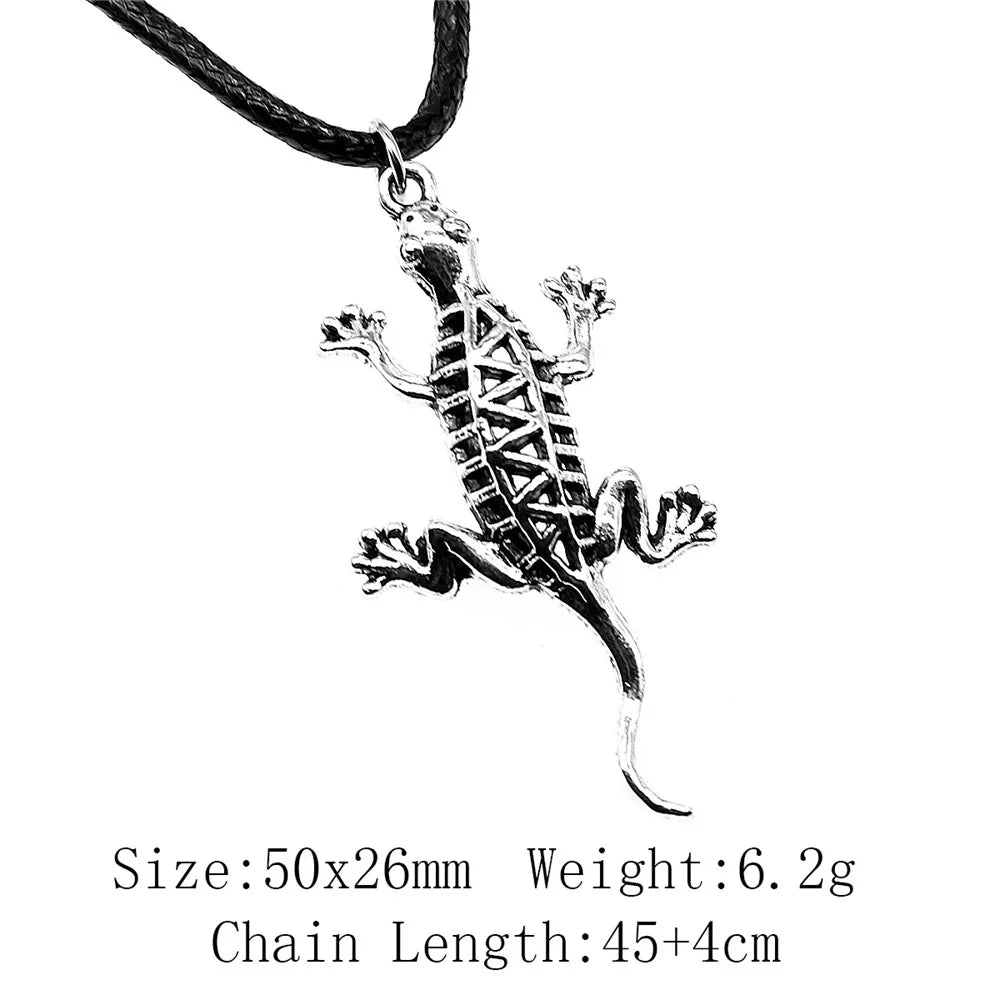 Cold Blooded Reptile Lizard Gecko Chameleon Pendant Necklace For Women Men