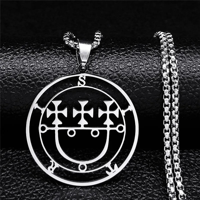 Sigil de Lucifer Baphomet Necklace — SS