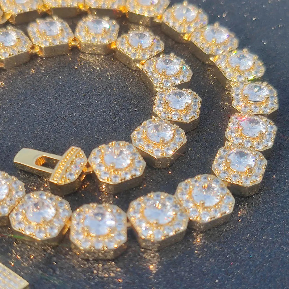 Tennis Chain Necklace Stainless Steel 7/10/12MM