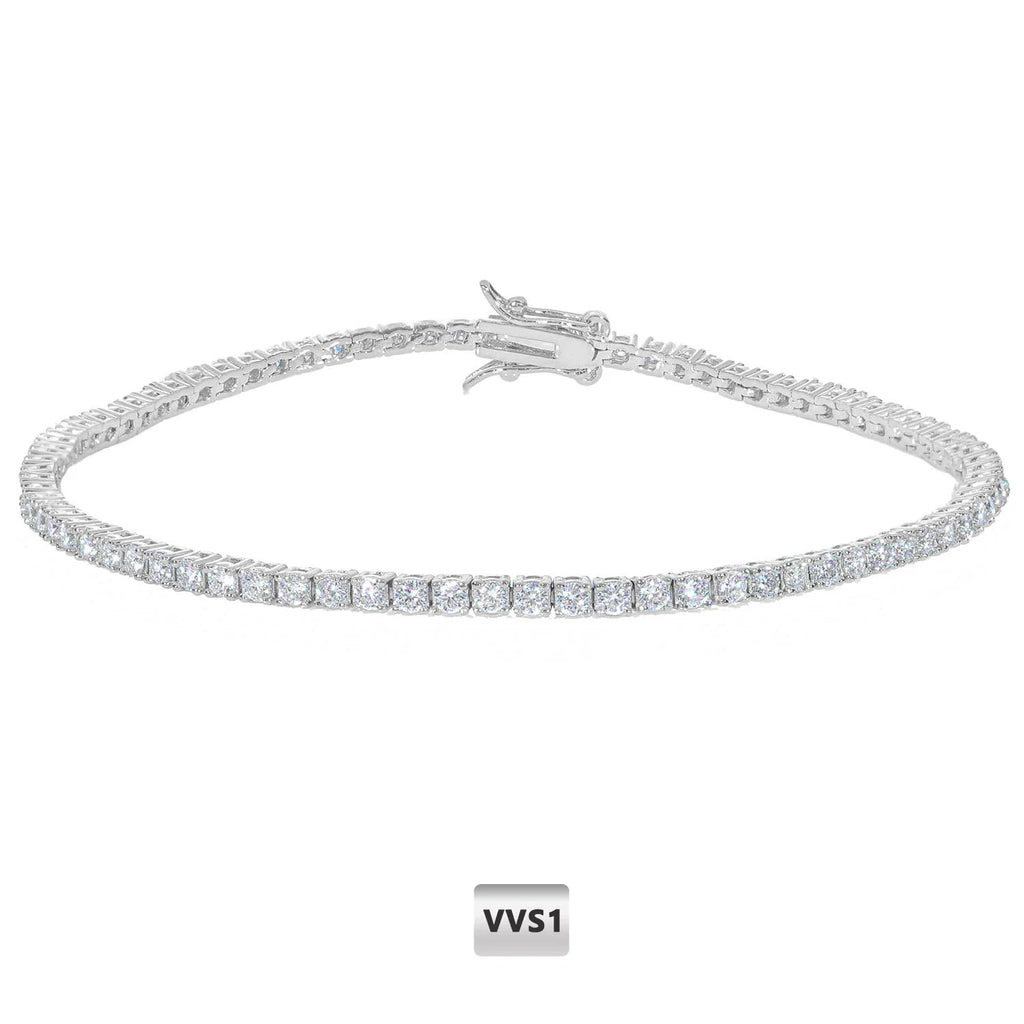 Moissanite Tennis Bracelet 2mm — Gold