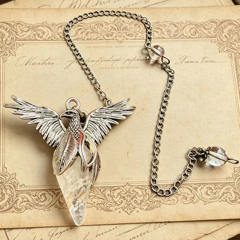 Iced Out Phoenix Black Pendant Necklace