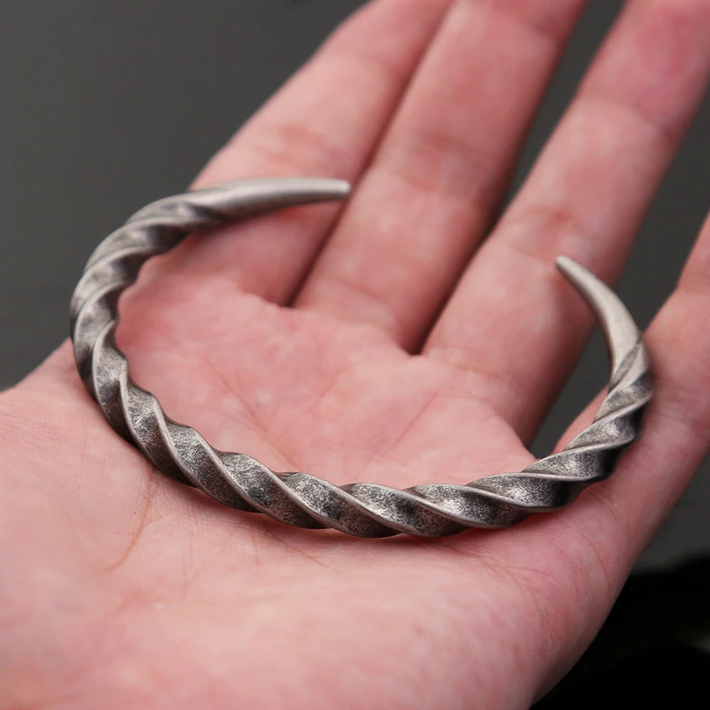 Steel Bracelet Vintage 316L Twist Punk Party