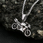Motorcycle Steel Pendant Vintage Punk Knight Unique