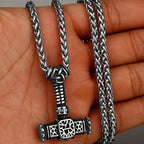Original Viking Stainless Steel Thor Hammer Multiple Styles Domineering Unisex Necklace Pendant Boyfriend Gift