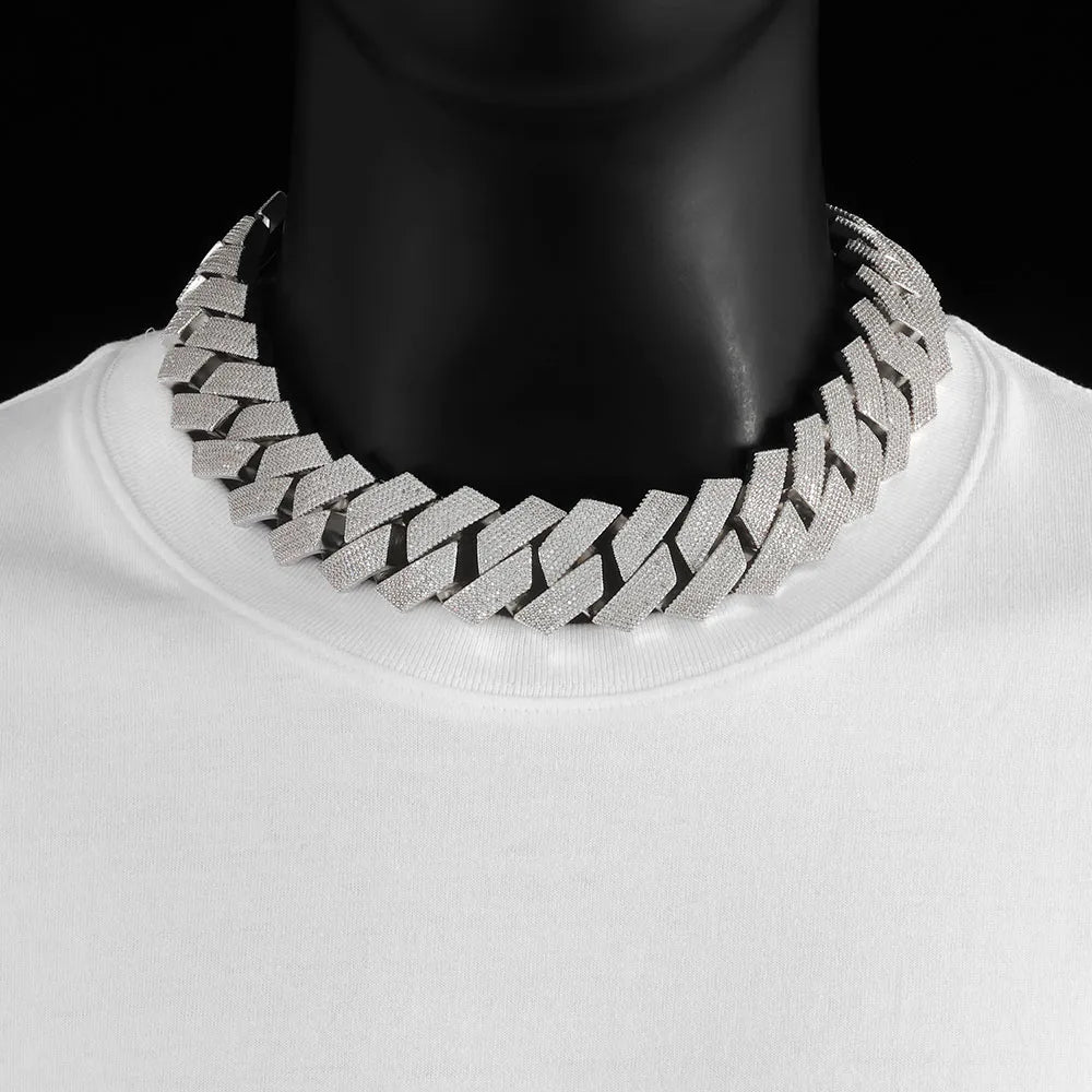 Iced Out Cuban Chain Necklace 30MM 7 Row