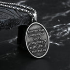 2024 New Men Stainless Steel Archangel St.Michael Guardian Pendant Necklaces Fashion Jewelry Creativity Chains Gifts