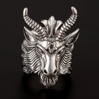 Sigil of Baphomet Open Ring — Stainless Steel