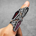 Gothic Vampire Coffin Ring — Stainless Steel